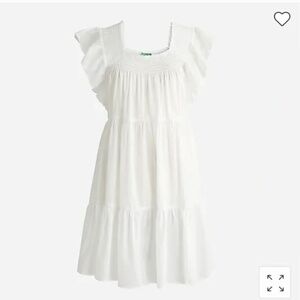 NWT J. Crew flutter -sleeve voile mini dress size L